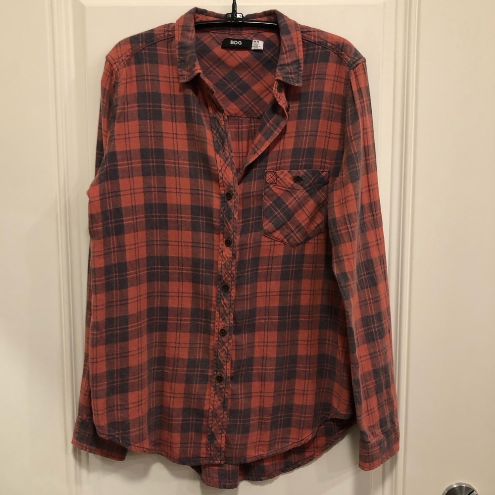 Urban outfitters trucker flannel